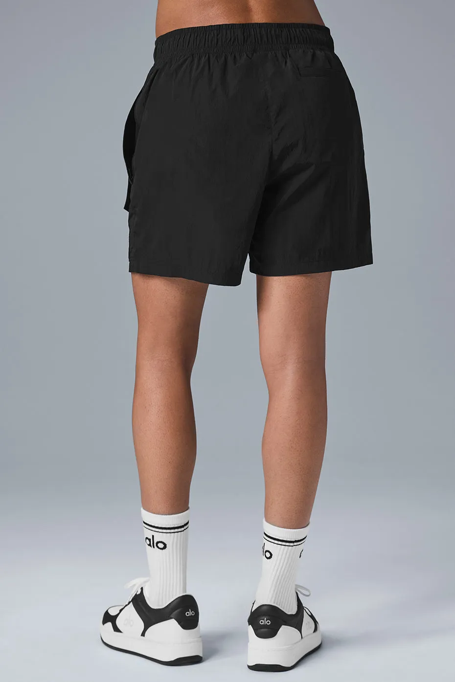 7 CRINKLE NYLON EXCURSION CARGO SHORT  BLACK
