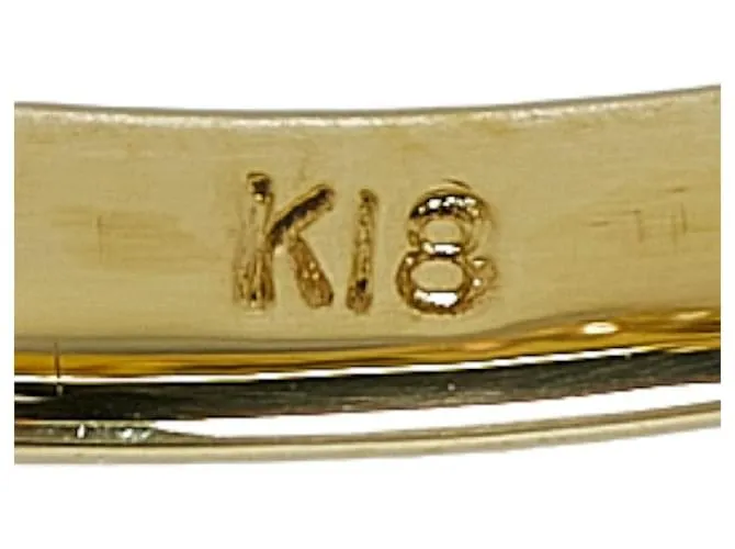 & Other Stories Anillo de oro amarillo K18YG con diamante de 0.5 ct para mujeres en excelente estado Dorado 