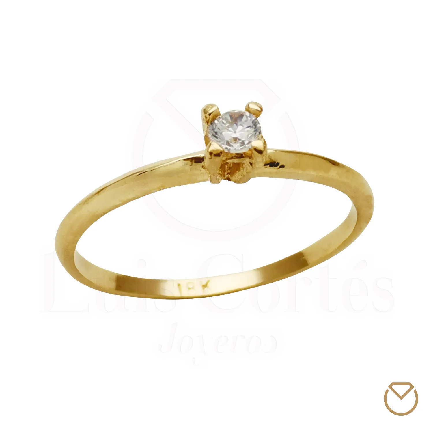 Anillo De Compromiso Oro 18K / REF. 158COA