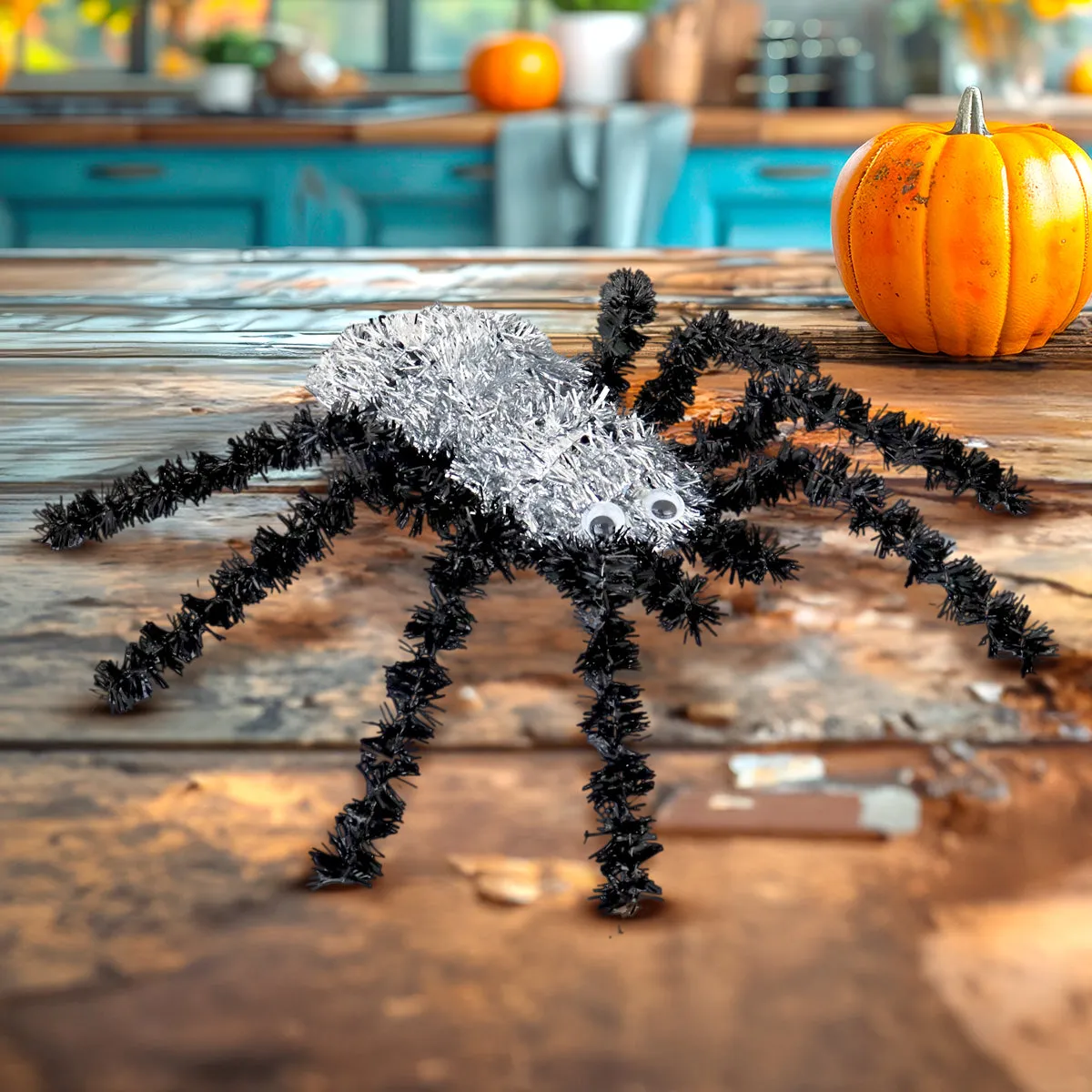 Araa de Tinsel color Plata para Halloween