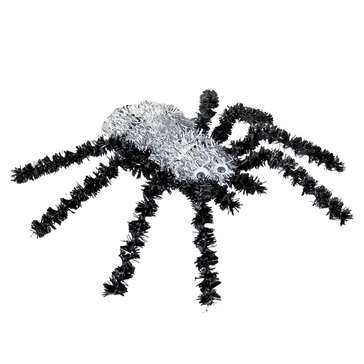 Araa de Tinsel color Plata para Halloween