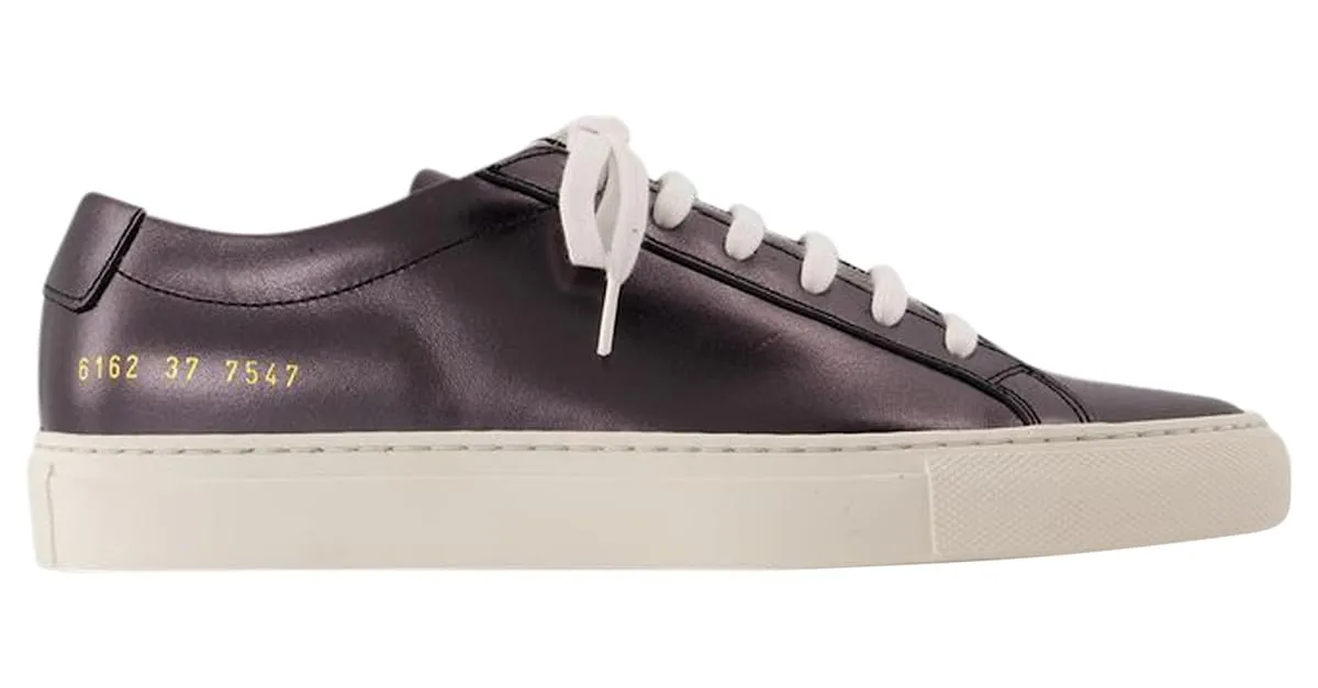 AUTRE MARQUE ZAPATILLAS BRILLANTES AQUILES  PROYECTOS COMUNES  CUERO  NEGRO 