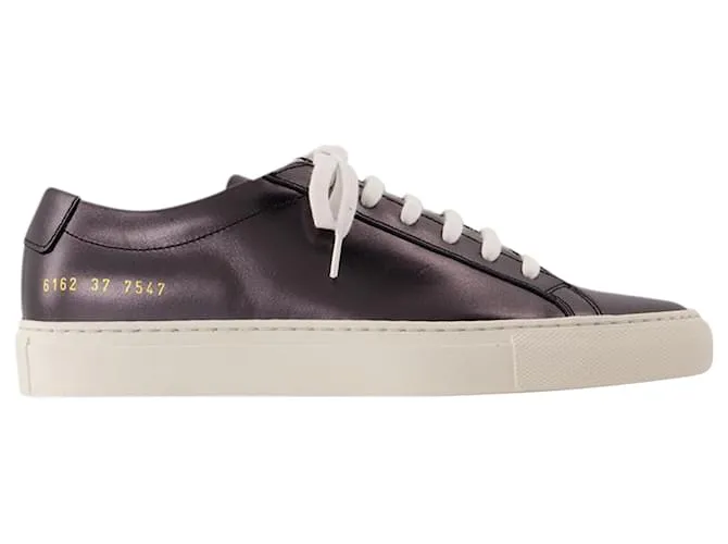 AUTRE MARQUE ZAPATILLAS BRILLANTES AQUILES  PROYECTOS COMUNES  CUERO  NEGRO 