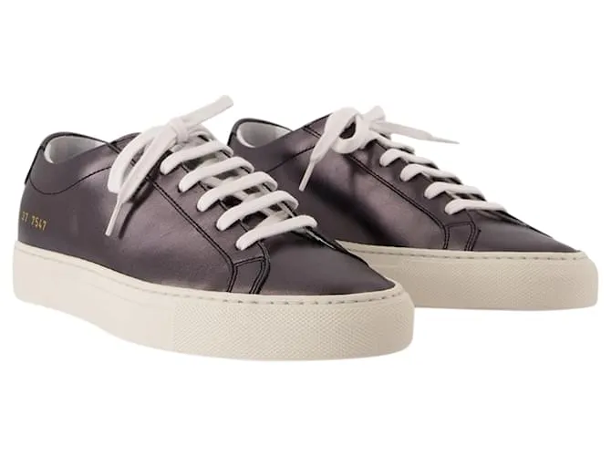 AUTRE MARQUE ZAPATILLAS BRILLANTES AQUILES  PROYECTOS COMUNES  CUERO  NEGRO 