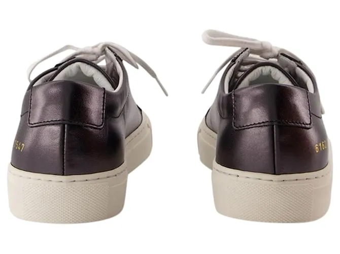AUTRE MARQUE ZAPATILLAS BRILLANTES AQUILES  PROYECTOS COMUNES  CUERO  NEGRO 