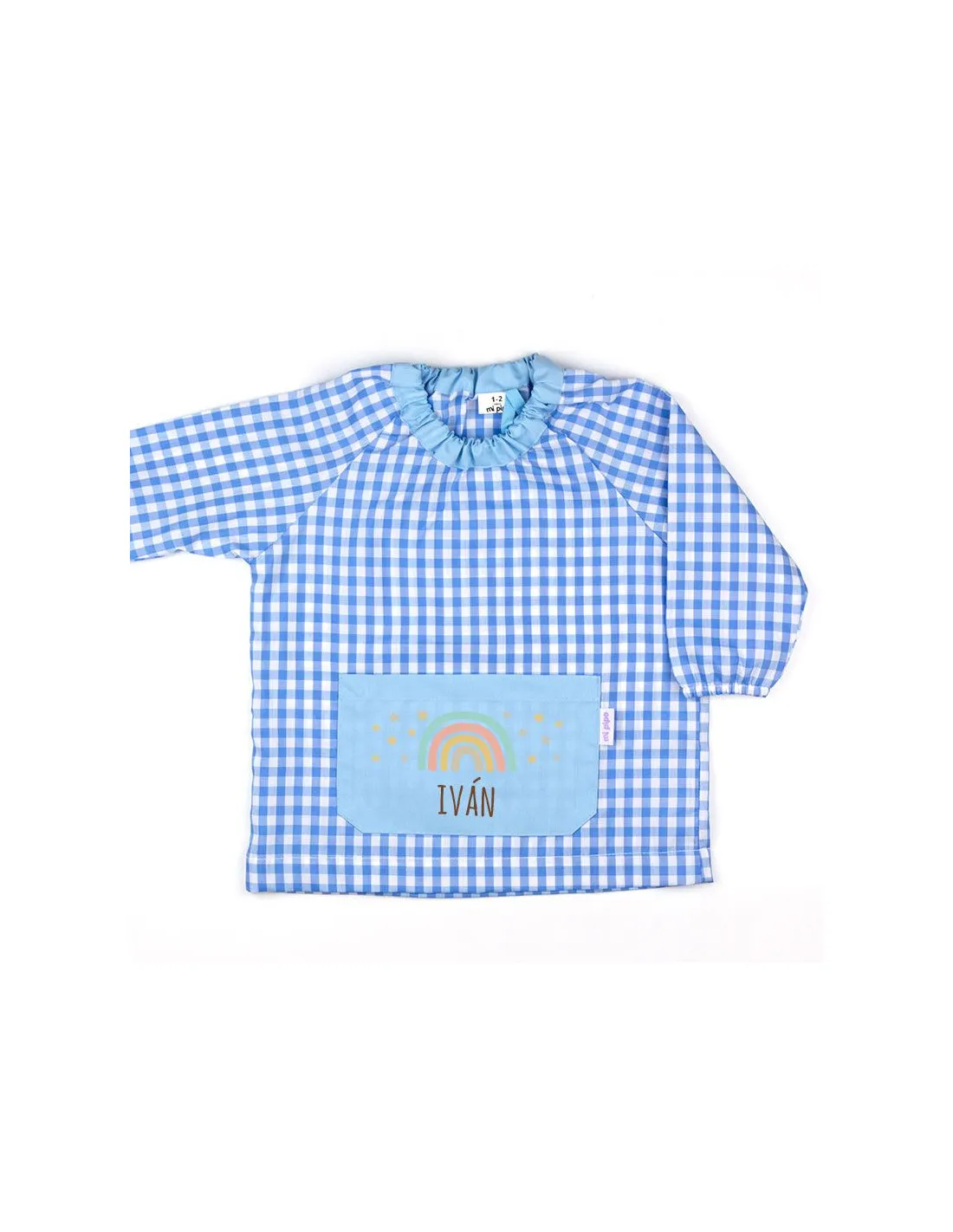 Babi Bolsillo Arcoiris Soft Azul personalizado de Mi Pipo