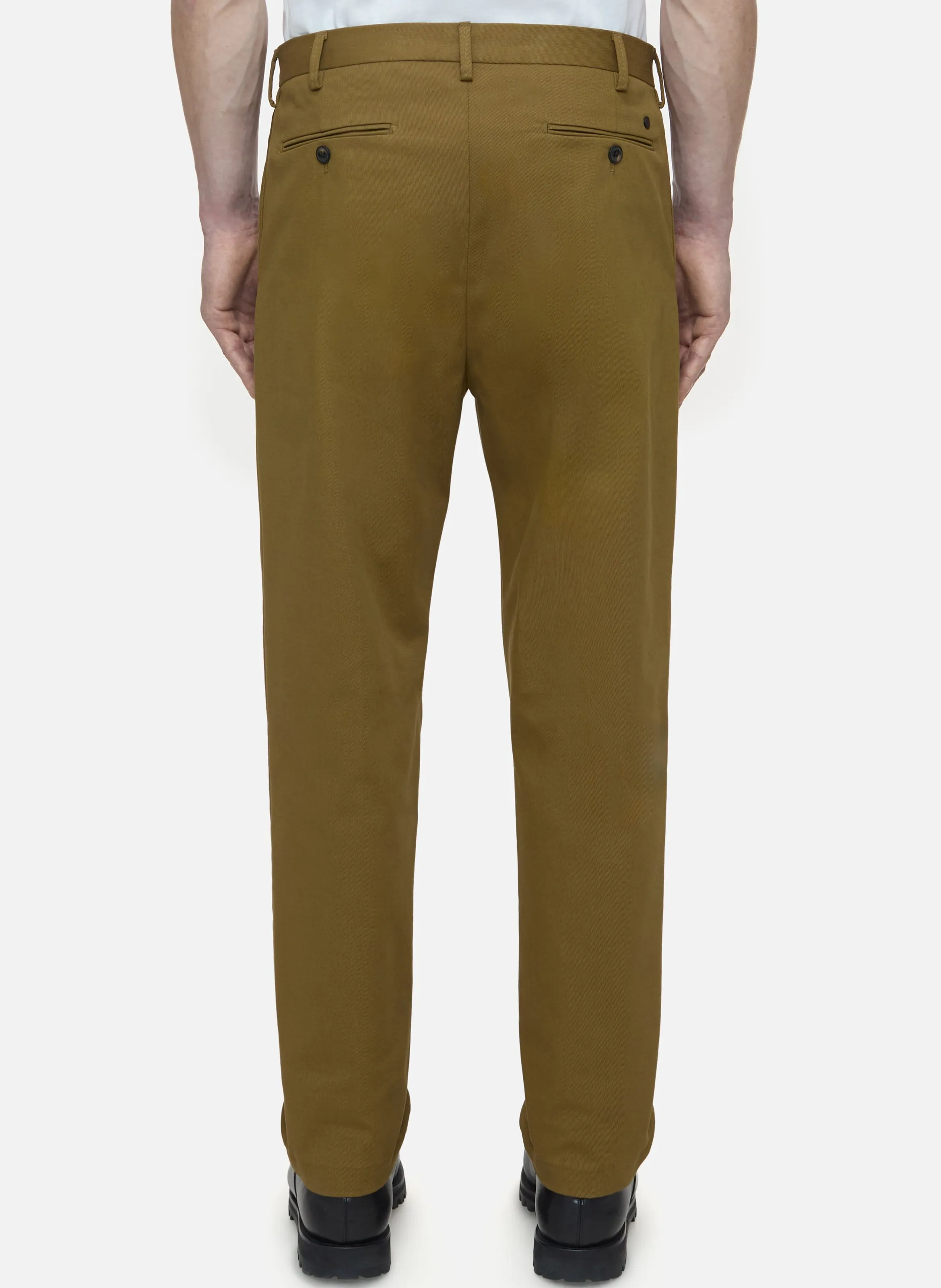 BERGEN  CHINO EN SARGA DE ALGODóN ELáSTICO EN DORADO