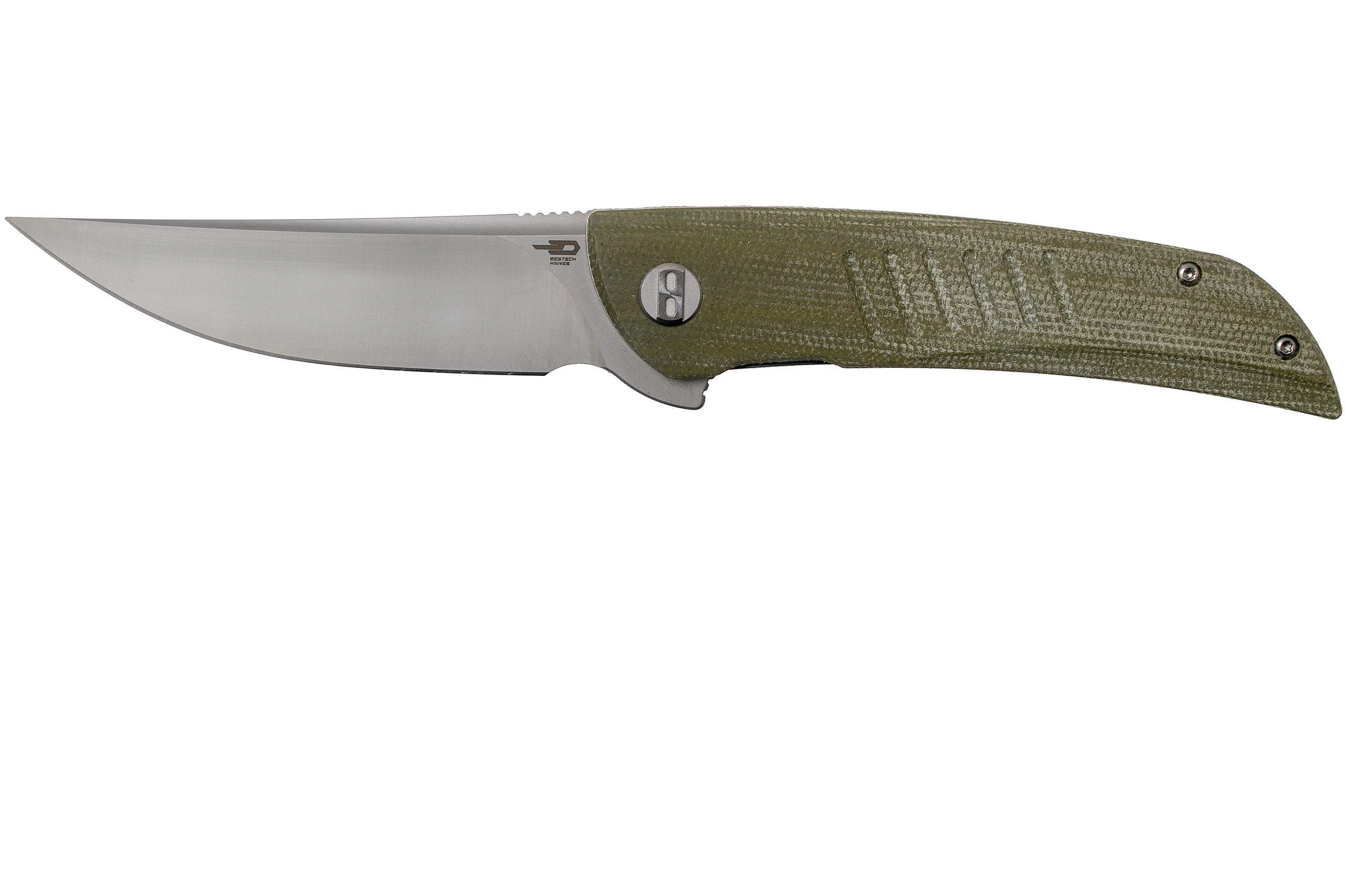 BESTECH SWIFT BG30A1 SATIN, GREEN MICARTA NAVAJA