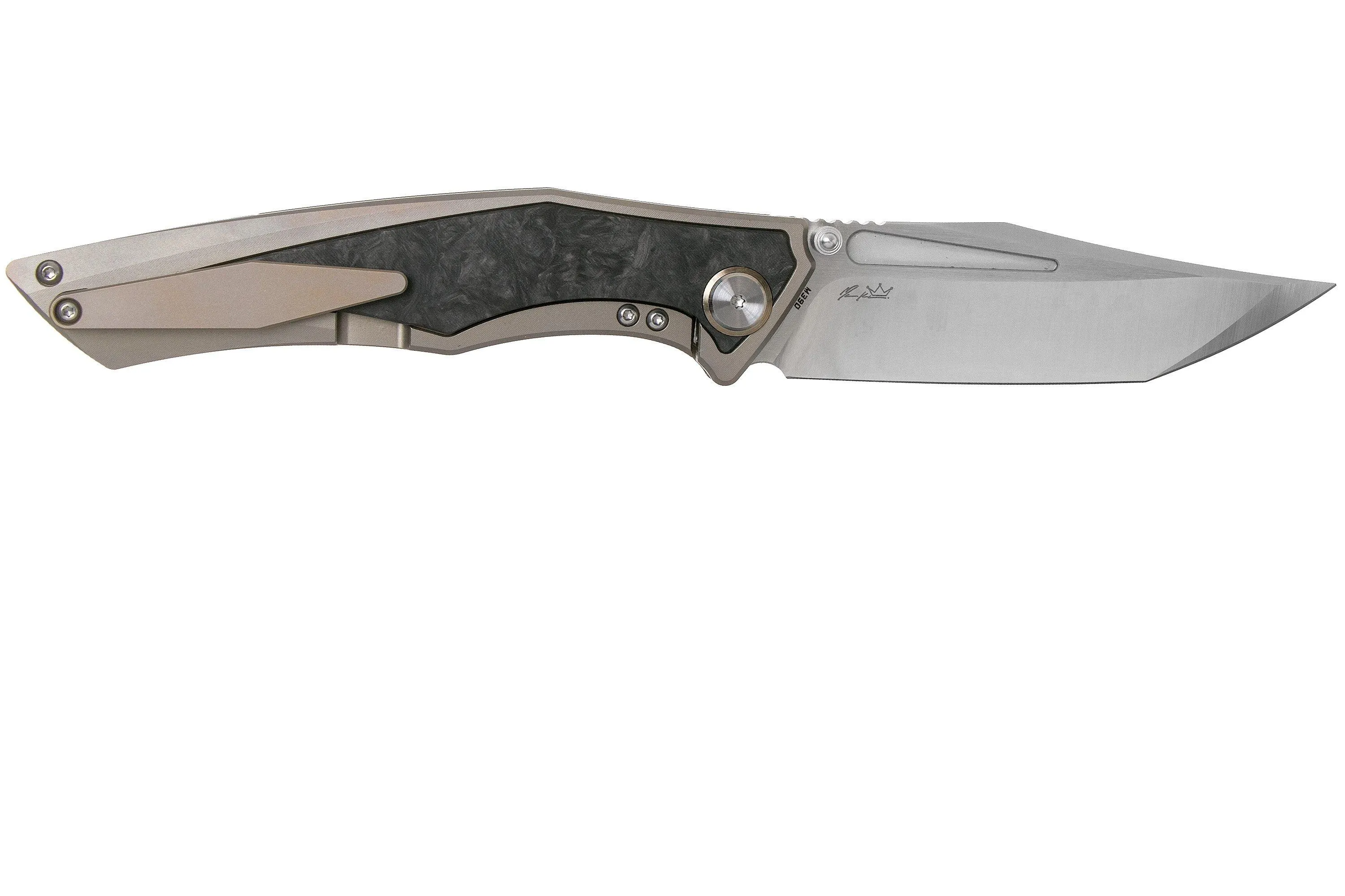 Bestech Togatta BT2102F Marbled Carbon fibre navaja, diseño Morgan Koens