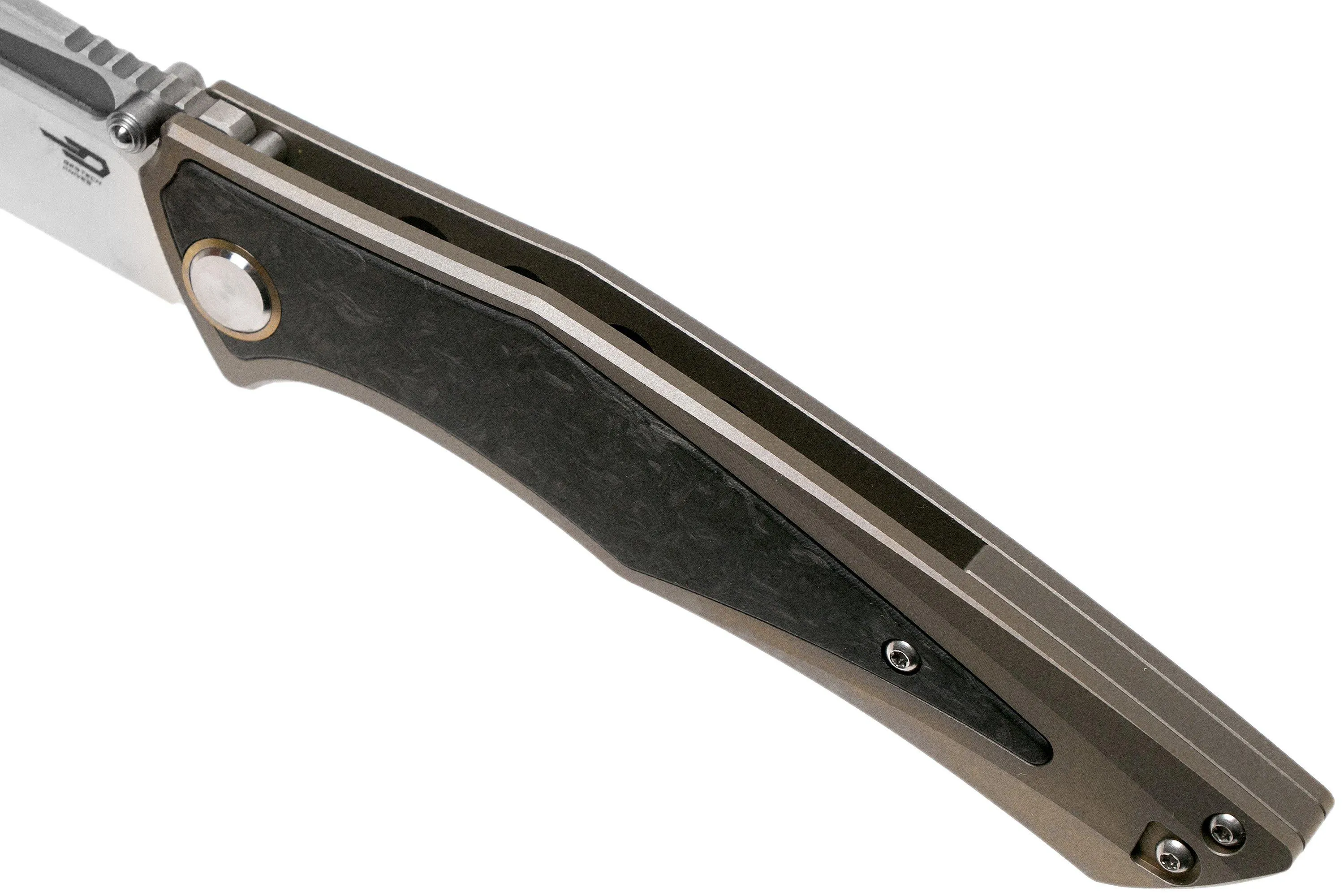 Bestech Togatta BT2102F Marbled Carbon fibre navaja, diseño Morgan Koens