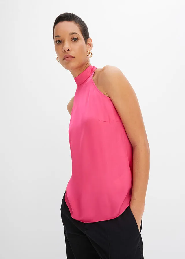 Blusa sin mangas rosa caliente