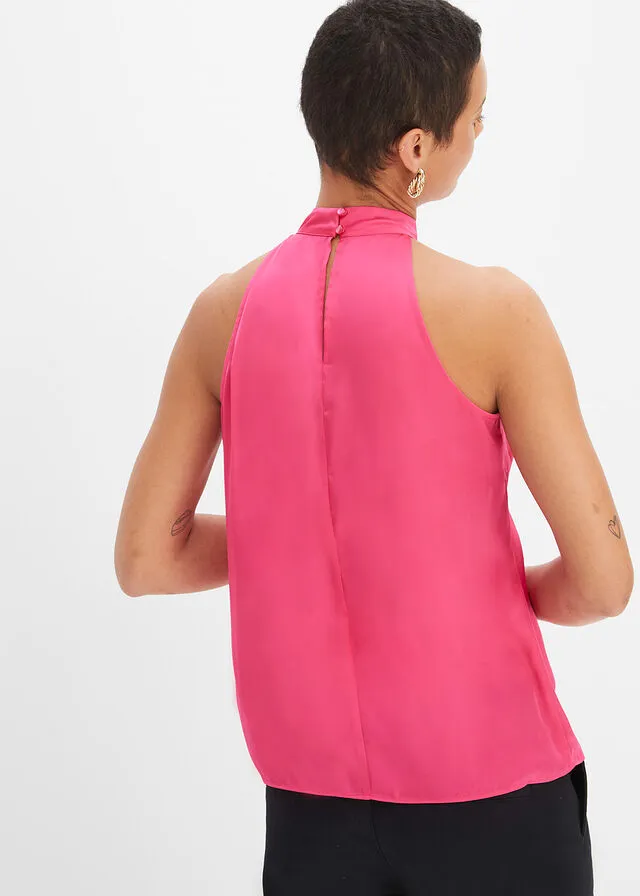 Blusa sin mangas rosa caliente