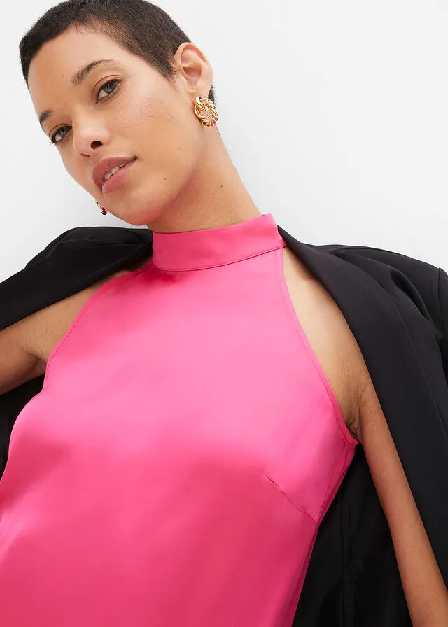 Blusa sin mangas rosa caliente