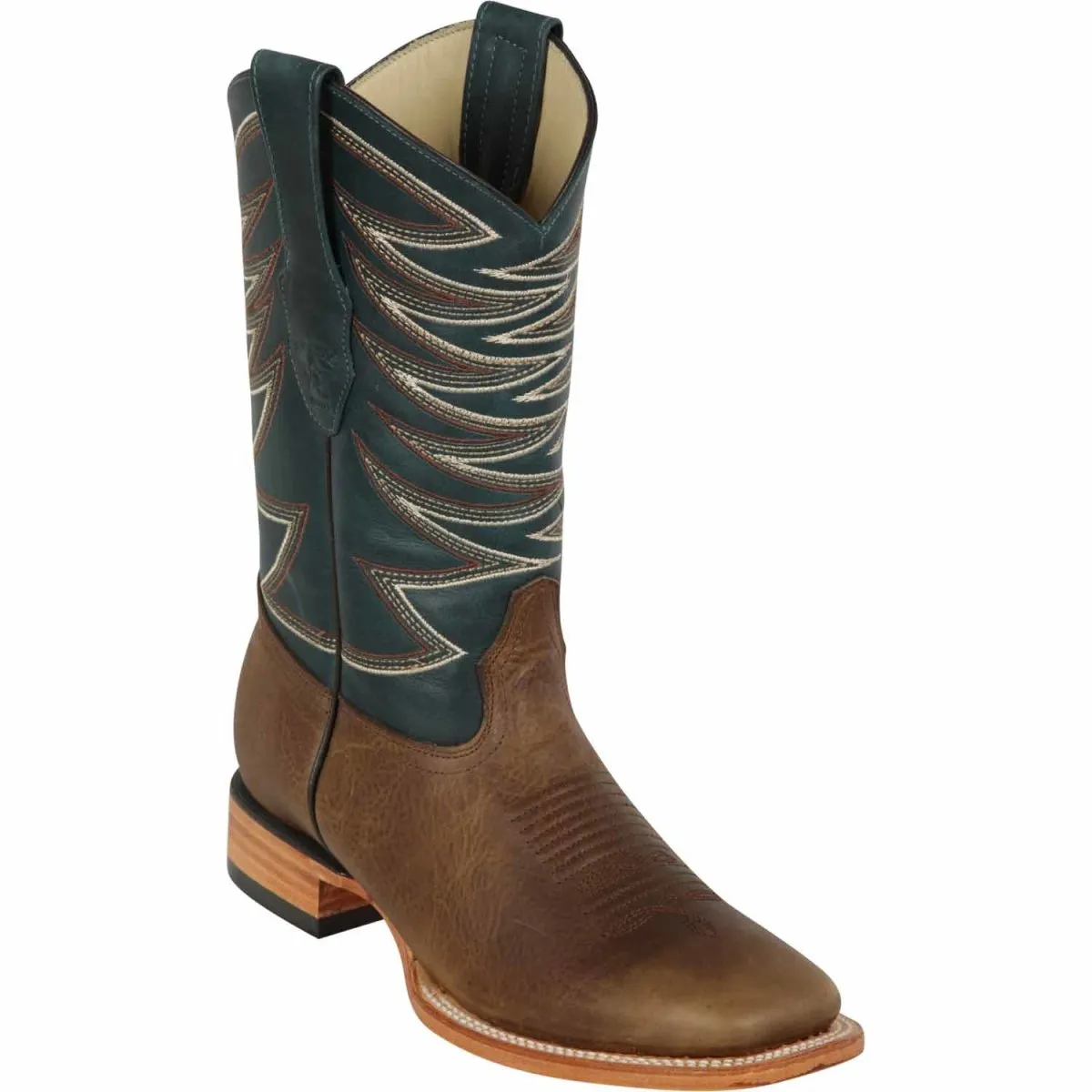 Botas de Cuero Rage Horma Cuadrada Ancha Color Miel 8279951