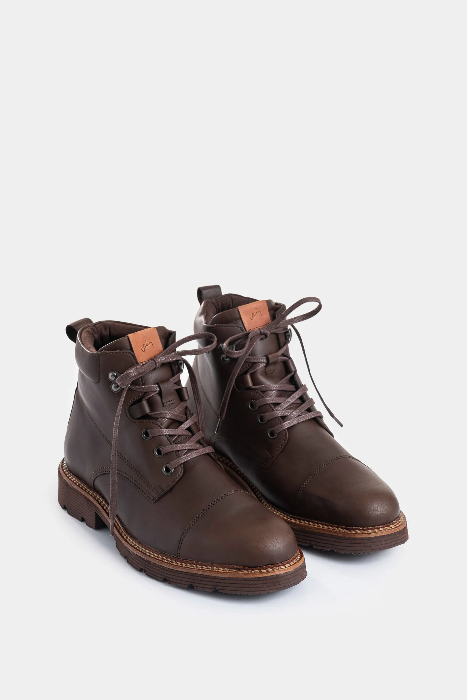 Botas Karioka de cuero para hombre tractoradas