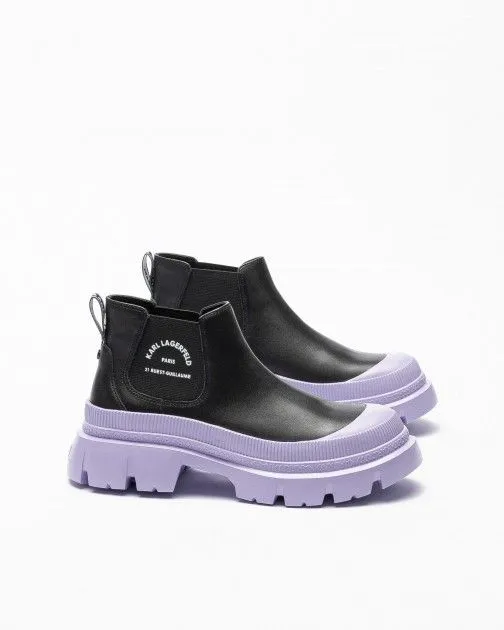 Botines chelsea Karl Lagerfeld Trekka Max Short Gore Boot Negro