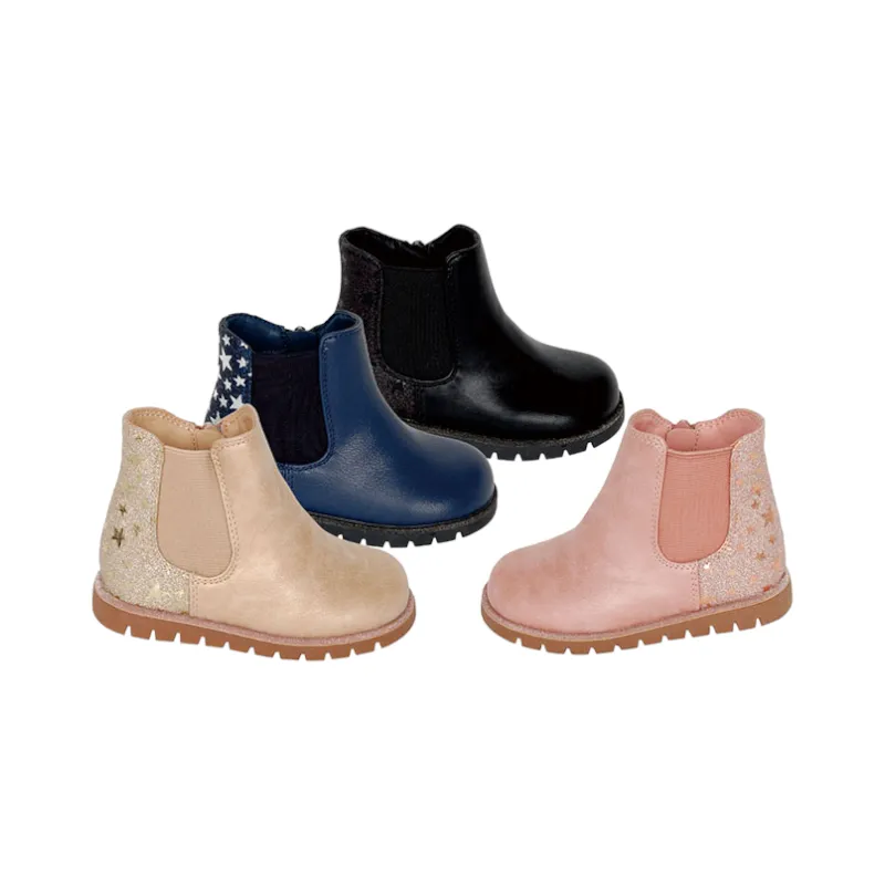 Botines niña con detalles brillantes