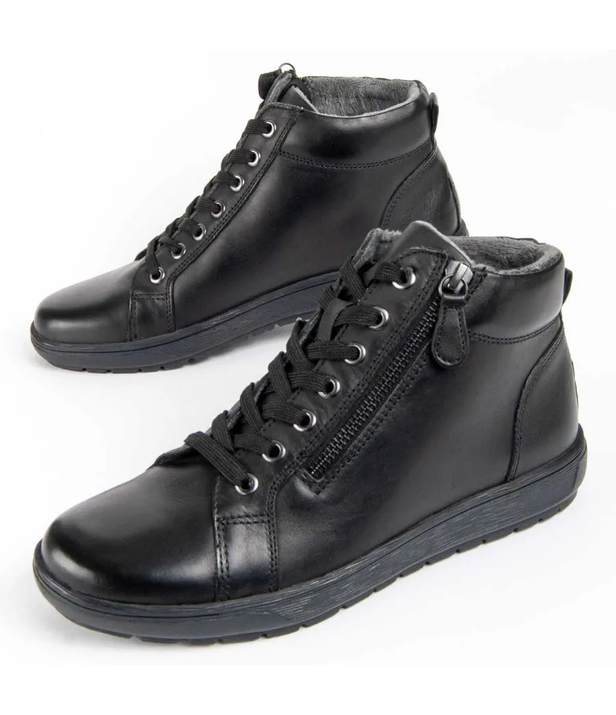 Botín Casual De Piel Para Mujer.  Purapiel  Botilina  99461