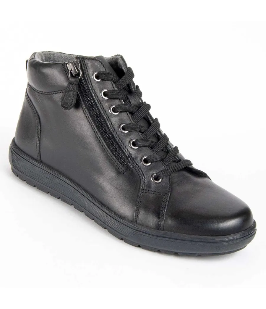 Botín Casual De Piel Para Mujer.  Purapiel  Botilina  99461