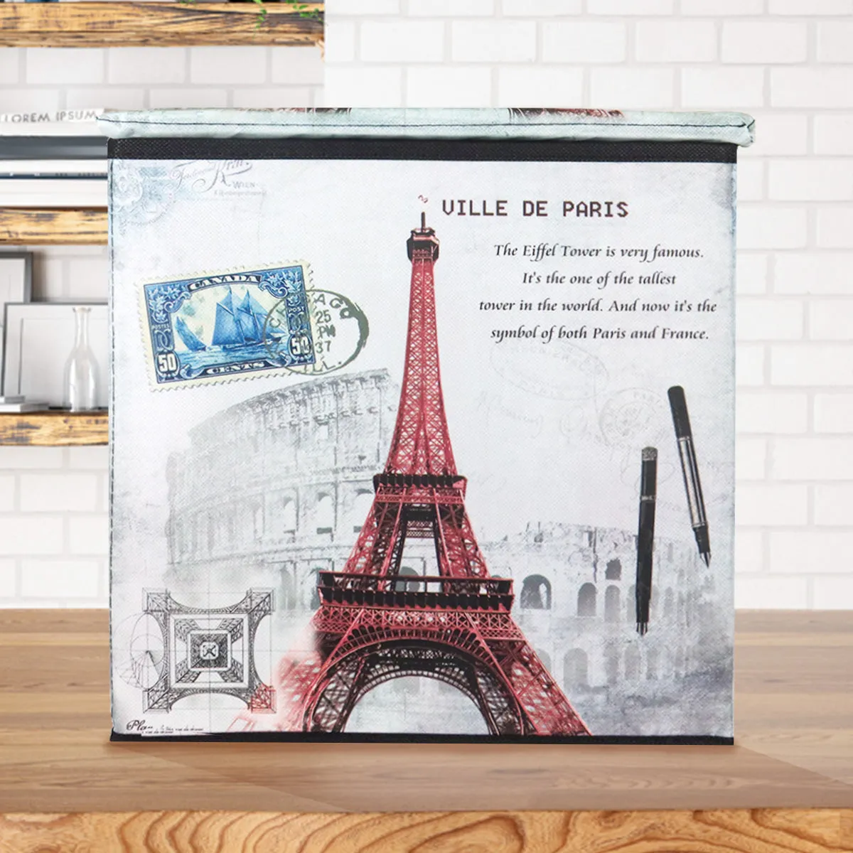 Caja Organizadora con Diseo de París, Inkanto