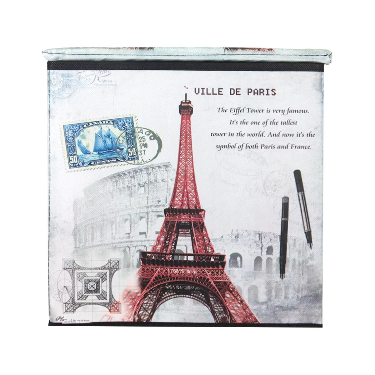 Caja Organizadora con Diseo de París, Inkanto