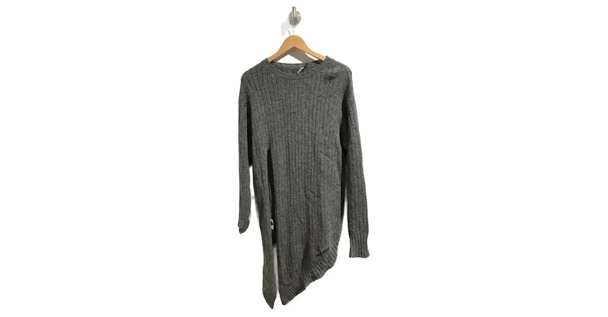 Camiseta de punto MIU MIU.Lana S Internacional Gris 