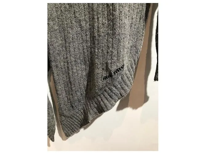 Camiseta de punto MIU MIU.Lana S Internacional Gris 