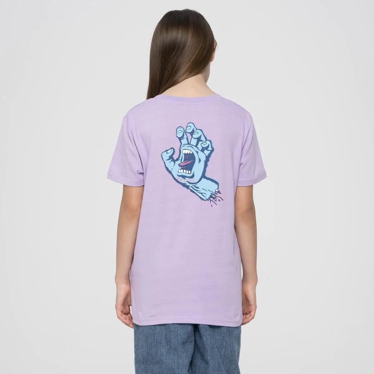 CAMISETA SANTA CRUZ MANGA CORTA NIñO RIGID SCREAMING HAND TSHIRT REFSCA YTE 1340 DIGITAL LAVENDER LILA