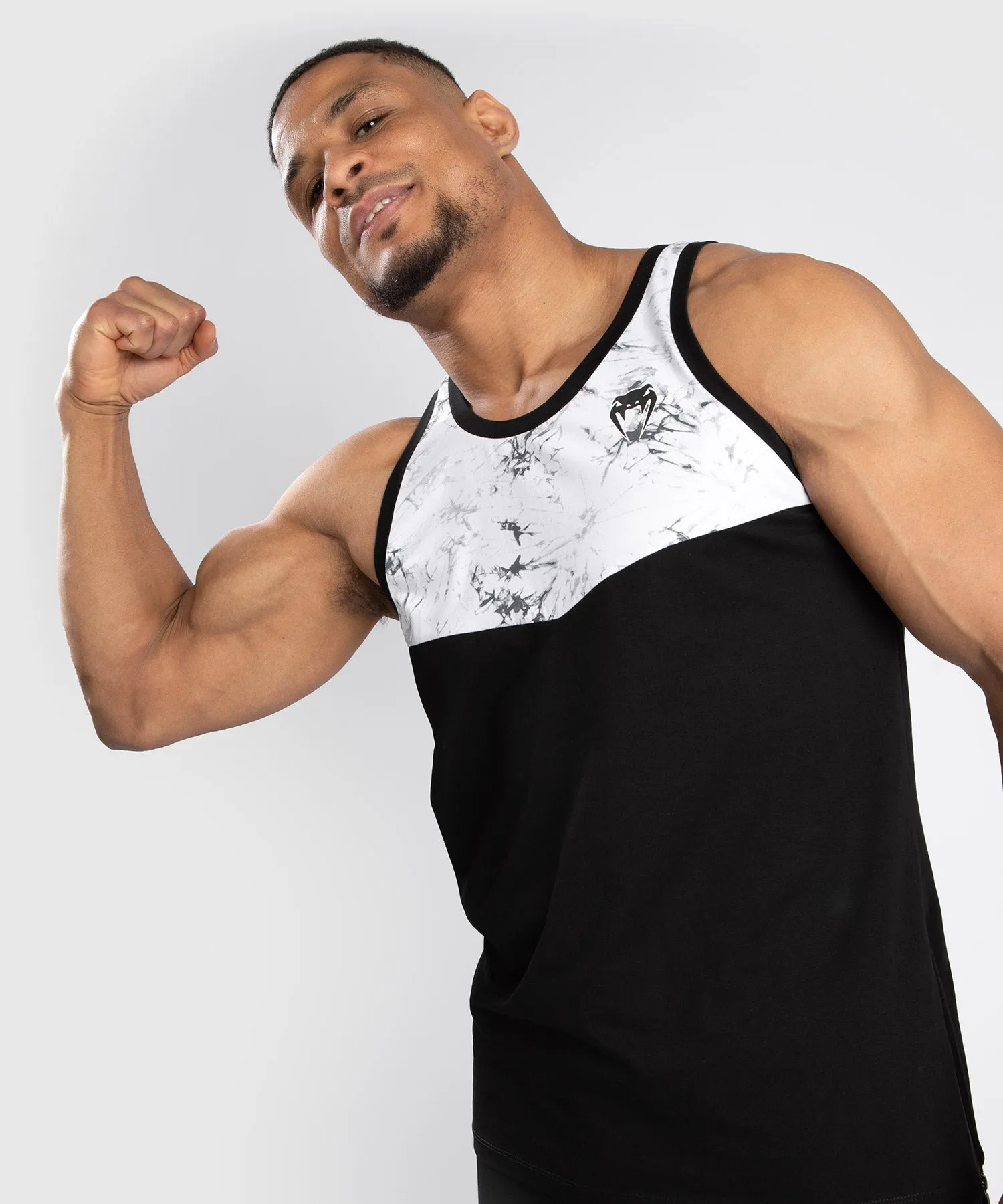 CAMISETA SIN MANGAS VENUM LASER  NEGRO/MáRMOL