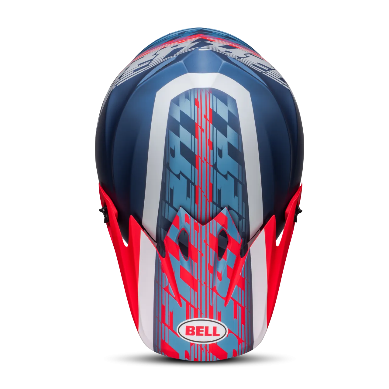 CASCO DE CROSS BELL MX9 MIPS® OFFSET AZUL METáLICOBLANCO