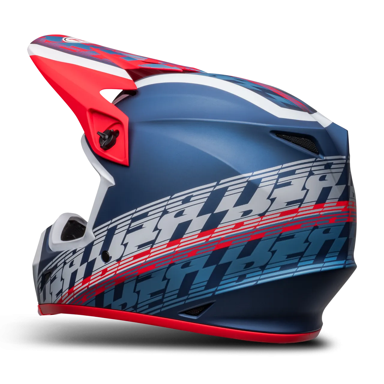 CASCO DE CROSS BELL MX9 MIPS® OFFSET AZUL METáLICOBLANCO