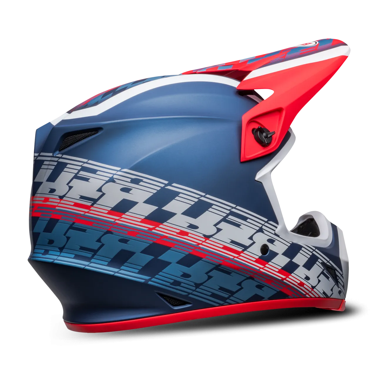 CASCO DE CROSS BELL MX9 MIPS® OFFSET AZUL METáLICOBLANCO