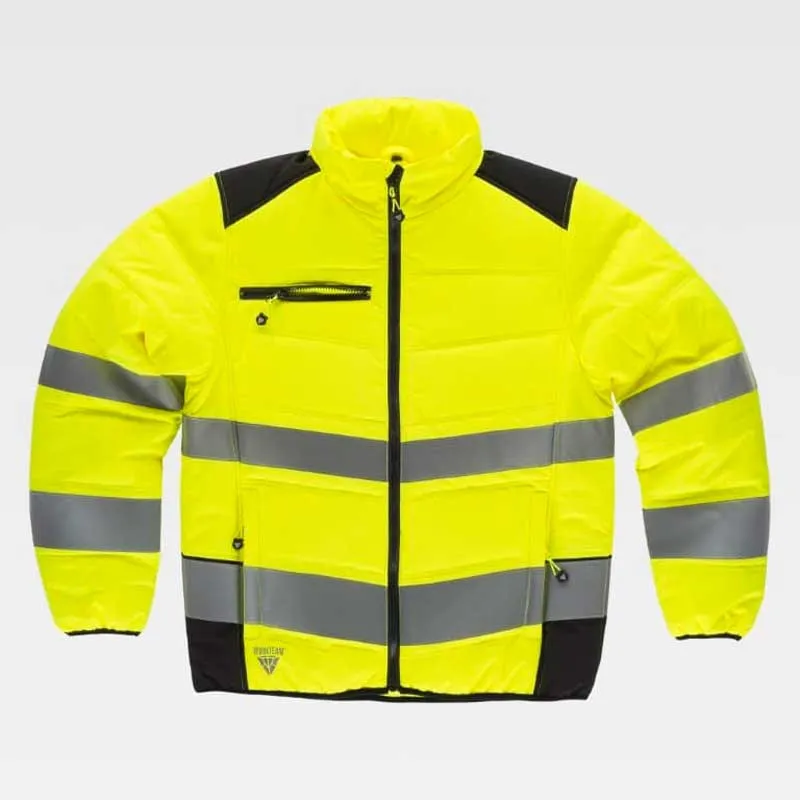 CAZADORA ACOLCHADA A.V. COMBINADA CON NEGRO  WORKTEAM