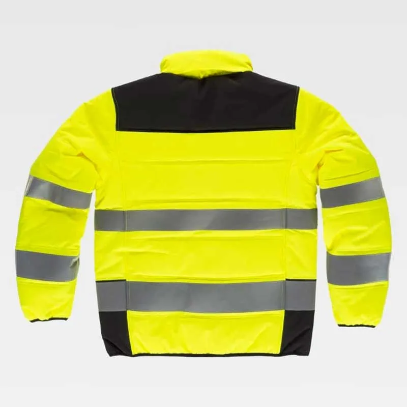 CAZADORA ACOLCHADA A.V. COMBINADA CON NEGRO  WORKTEAM