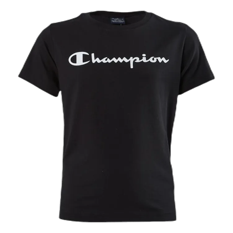 CHAMPION CREWNECK TSHIRT JUNIOR BLACK
