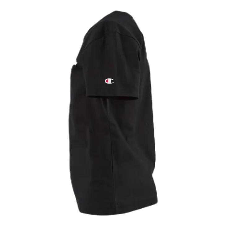 CHAMPION CREWNECK TSHIRT JUNIOR BLACK