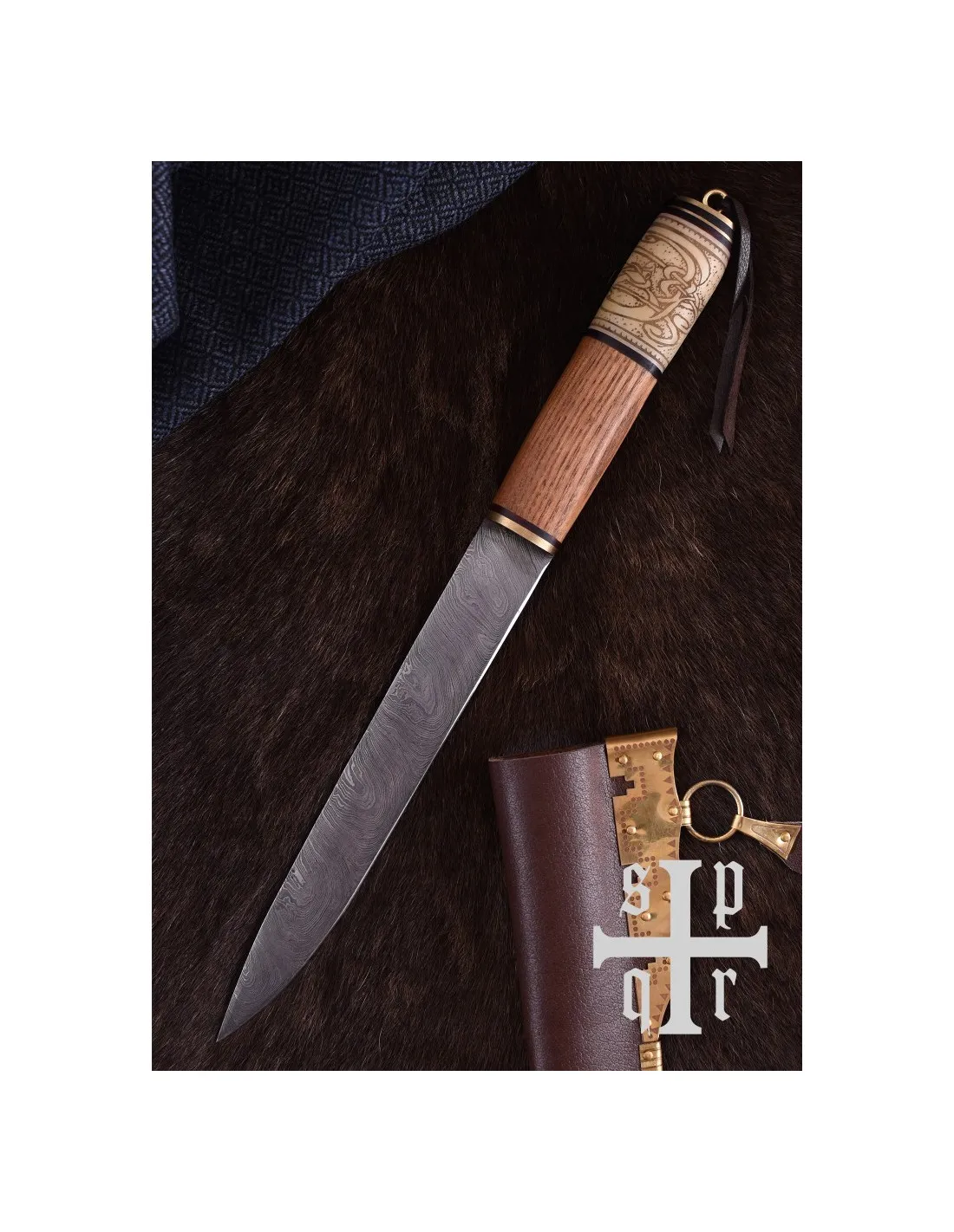 Cuchillo Vikingo, Acero de Damasco