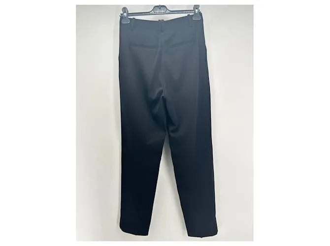 Céline Pantalón CELINE T.fr 38 Lana Negro 