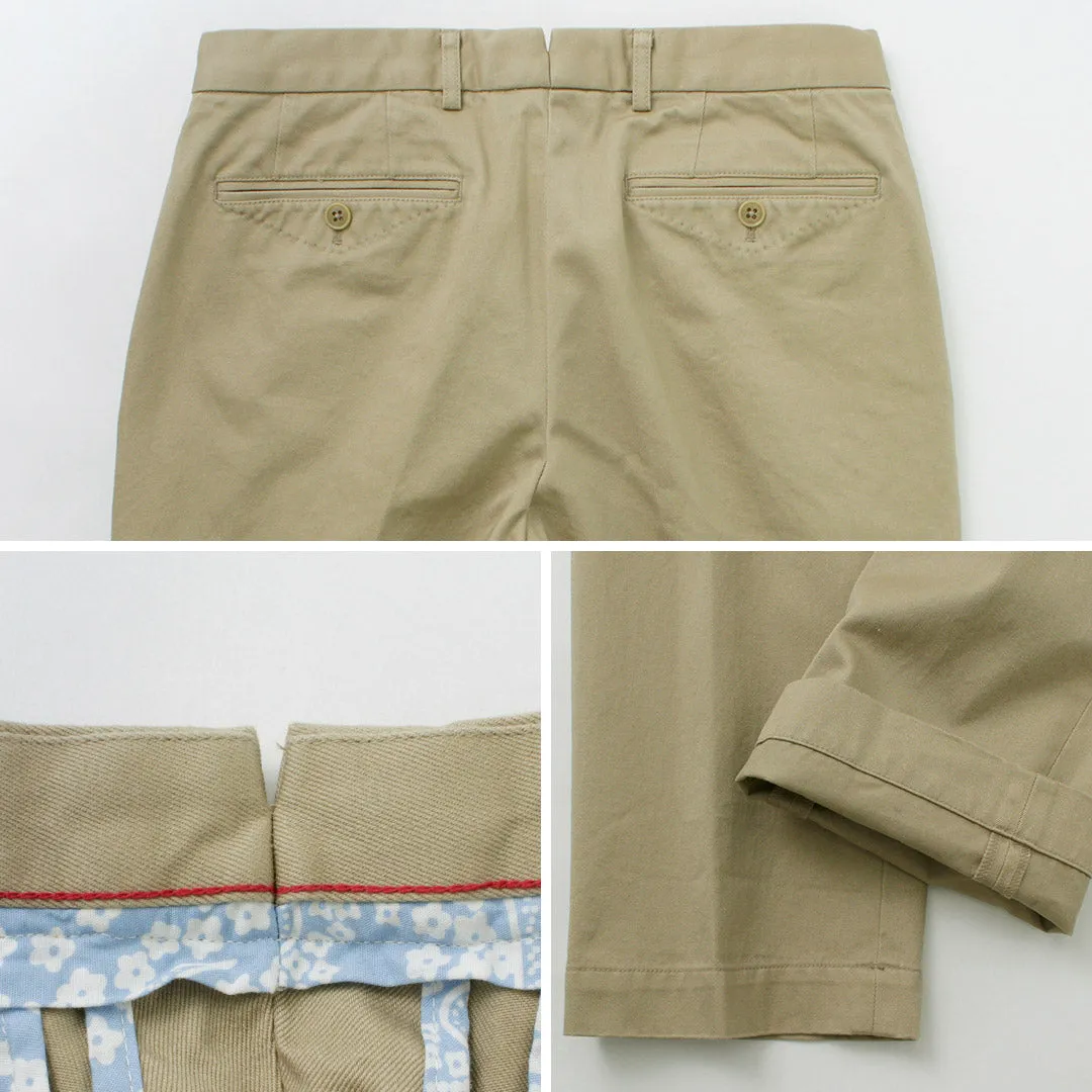 D.c.white / algodón sargento de silueta regular chinos