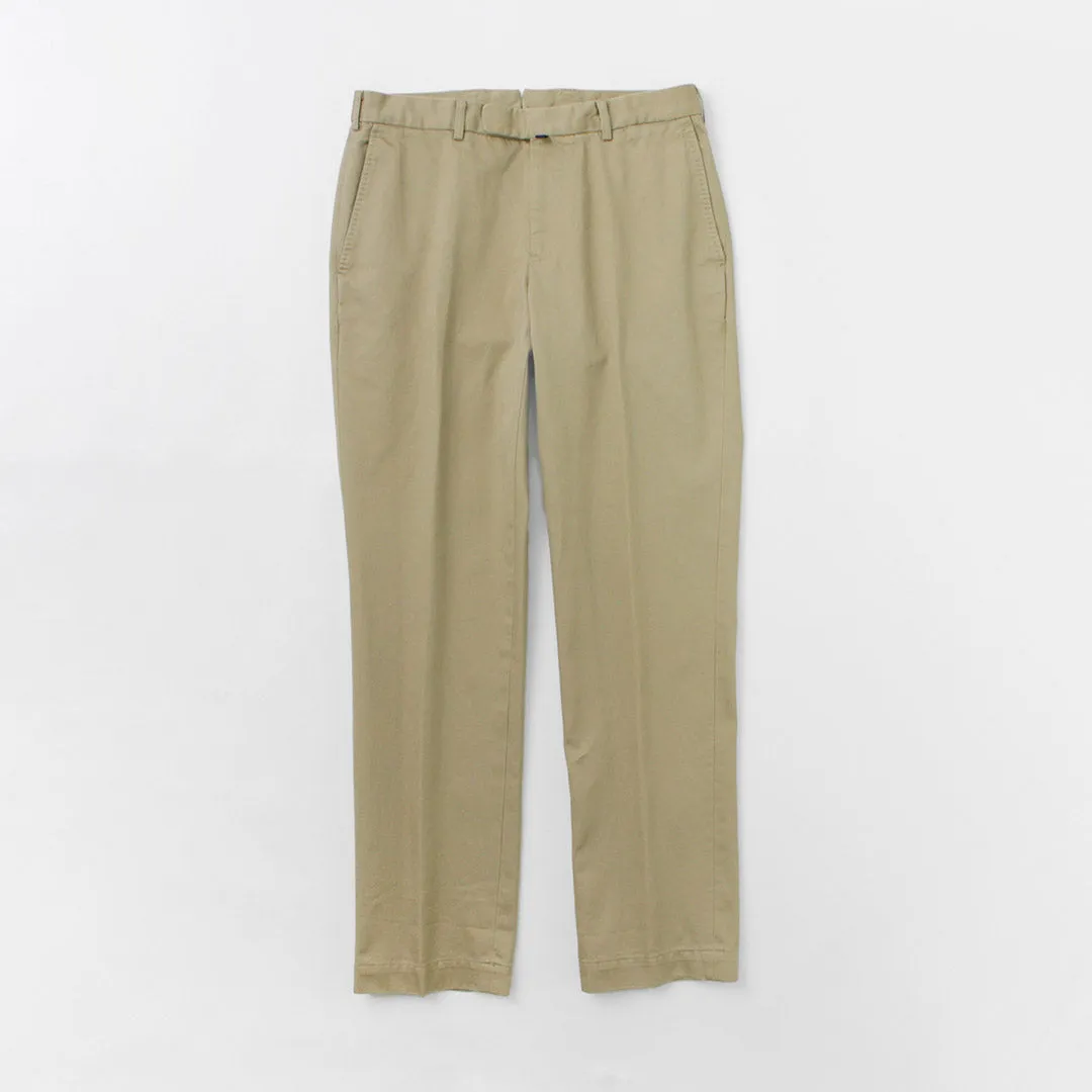 D.c.white / algodón sargento de silueta regular chinos
