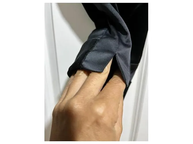 Diane Von Furstenberg DvF Louis pantalones capri de terciopelo, Nuestro tamaño 6 Negro 