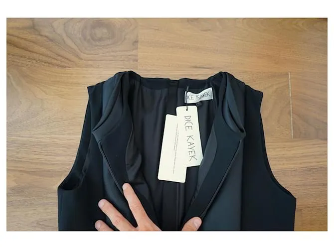 Dice Kayek Vestido negro con adornos Kayek de Dice 