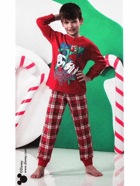 Disney Pijama navideño de Mickey Mouse para niños