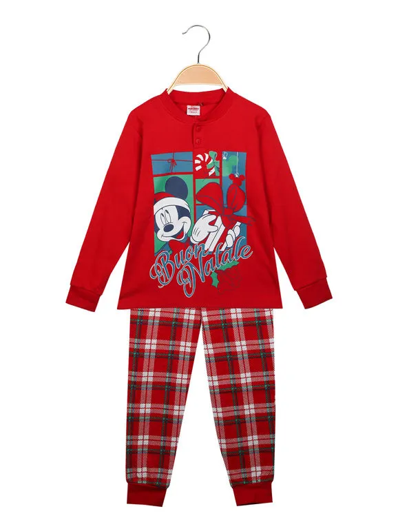 Disney Pijama navideño de Mickey Mouse para niños