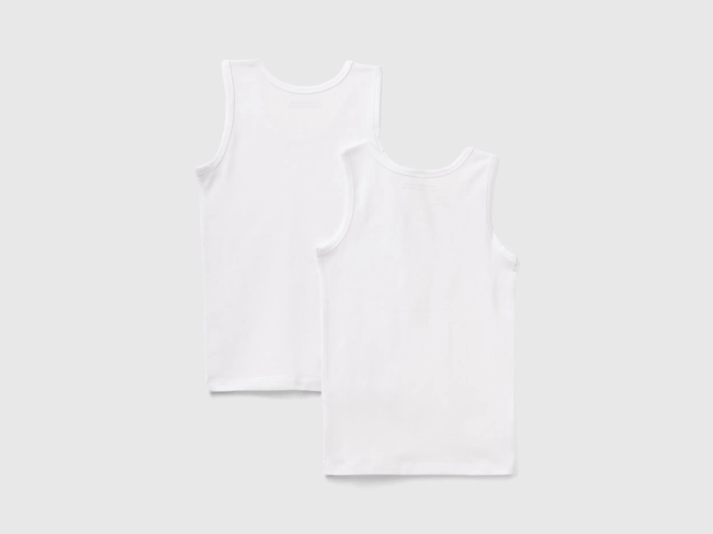 Dos camisetas de tirantes de algodón orgánico elástico