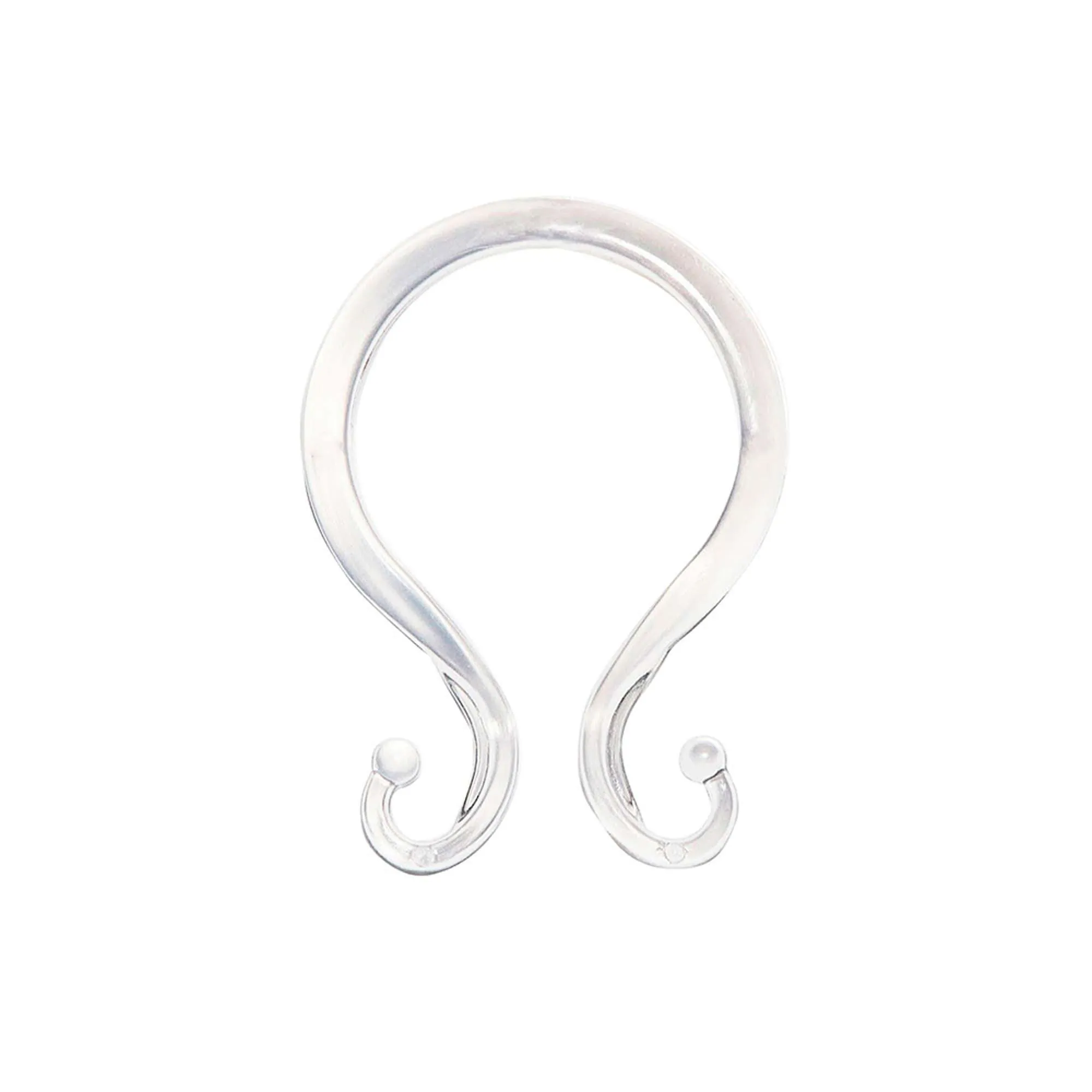 Ganchos doble para cortina de baño transparente