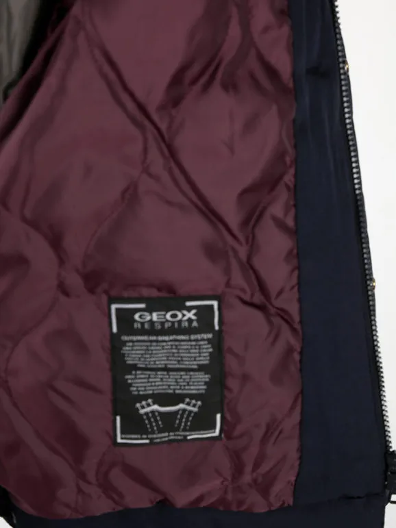 Geox VINCIT SHORT JKT Chaqueta de hombre con botones y cremallera