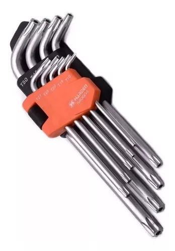 Juego De Llaves Torx Y Tumper Largas 9pzas Harden 540604