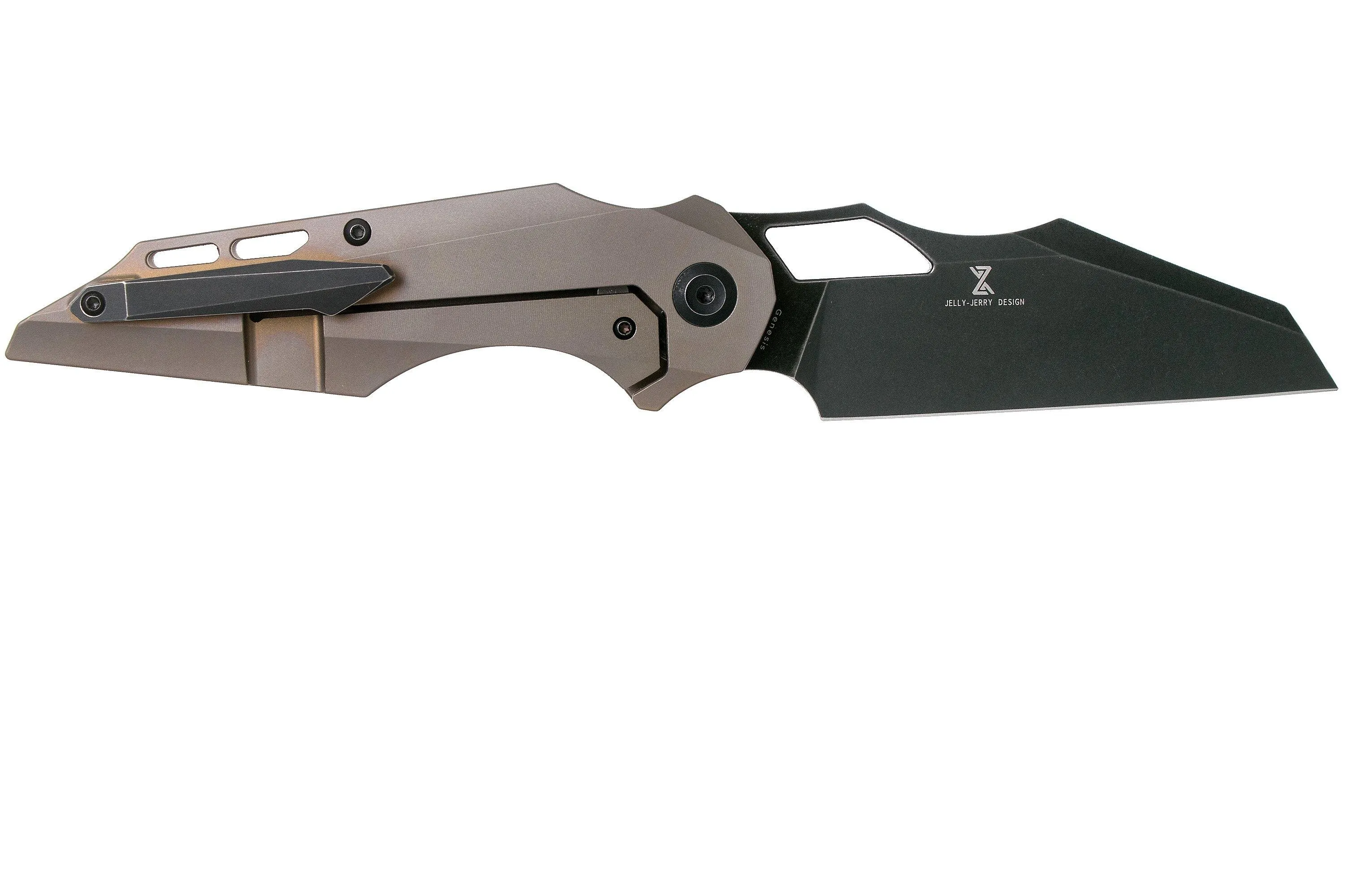 Kansept Genesis K1010A5 Bronze Titanium navaja, Jelly Jerry design