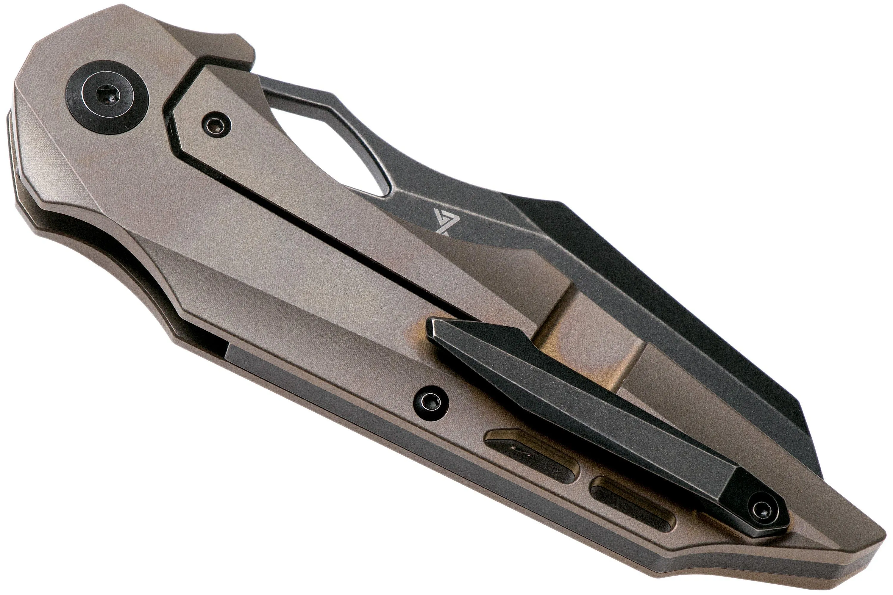 Kansept Genesis K1010A5 Bronze Titanium navaja, Jelly Jerry design